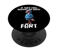 Drôle De Flamant Disant S’Ils Parlent Votre Pet Flamingo PopSockets PopGrip Adhésif
