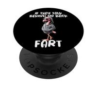 Drôle De Flamant Disant S’Ils Parlent Votre Pet Flamingo PopSockets PopGrip Adhésif