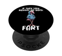 Drôle De Flamant Disant S’Ils Parlent Votre Pet Flamingo PopSockets PopGrip Adhésif