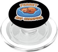 Drôle de Furet Champion de Sieste endormi pour Amoureux des propriétaires d'animaux de Compagnie PopSockets PopGrip pour MagSafe