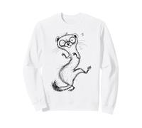 Drôle de Furet Croquis, Dessin, gribouillage dessiné à la Main Sweatshirt