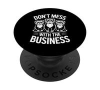 Drôle de Furet Qui Dit : « Ne gâchez Pas avec l'entreprise » PopSockets PopGrip Adhésif