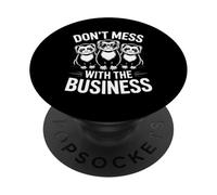 Drôle de Furet Qui Dit : « Ne gâchez Pas avec l'entreprise » PopSockets PopGrip Adhésif