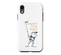 Drôle de Golf Swing Dur au Cas où Vous frappez Coque pour iPhone XR