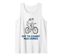 Drôle de Grenouille à vélo pour commettre des Crimes légers Meme Débardeur