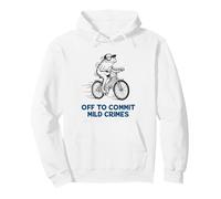 Drôle de Grenouille à vélo pour commettre des Crimes légers Meme Sweat à Capuche