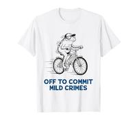 Drôle de Grenouille à vélo pour commettre des Crimes légers Meme T-Shirt