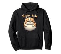 Drôle de Gros Chat en Colère Winter Body Mauvaise Humeur Sweat à Capuche