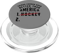 Drôle de Hockey Le Canada Meilleur Que l'Amérique Canadien PopSockets PopGrip pour MagSafe