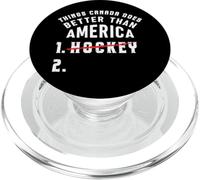Drôle de Hockey Le Canada Meilleur Que l'Amérique Canadien PopSockets PopGrip pour MagSafe