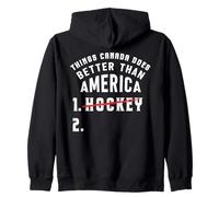 Drôle de Hockey Le Canada Meilleur Que l'Amérique Canadien Sweat à Capuche