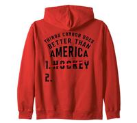 Drôle de Hockey Le Canada Meilleur Que l'Amérique Canadien Sweat à Capuche