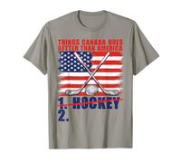 Drôle de Hockey Le Canada Meilleur Que l'Amérique Canadien T-Shirt