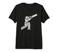 Drôle de Jeu de Cricket Garçon Cricketer Bat-and-Ball Game T-Shirt Haut de Gamme