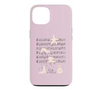 Drôle de Lama alpaga Musique Yoga Jouer avec des Notes alpagas Coque pour iPhone 13