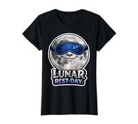 Drôle de Lune endormie journée de Repos Lunaire T-Shirt Graphique avec Valeur