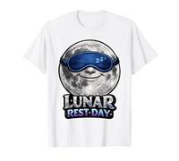 Drôle de Lune endormie journée de Repos Lunaire T-Shirt Graphique avec Valeur