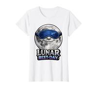 Drôle de Lune endormie journée de Repos Lunaire T-Shirt Graphique avec Valeur