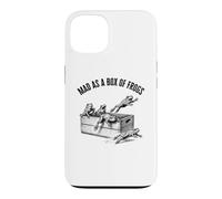 Drôle de Mad as a Box of Frogs Vintage Gravure Style Coque pour iPhone 13