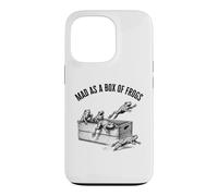 Drôle de Mad as a Box of Frogs Vintage Gravure Style Coque pour iPhone 13 Pro