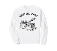 Drôle de Mad as a Box of Frogs Vintage Gravure Style Sweatshirt
