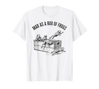 Drôle de Mad as a Box of Frogs Vintage Gravure Style T-Shirt