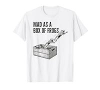 Drôle de Mad as a Box of Frogs Vintage Gravure Style T-Shirt