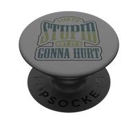 Drôle de Mécanicien Peut Réparer Stupide Il Va Faire Mal PopSockets PopGrip Adhésif