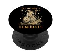 Drôle de mème de la Grenouille Qui va Causer Un désordre PopSockets PopGrip Adhésif