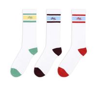 Drole de Monsieur - La Chaussette Drôle Rayée - Homme - Accessoires - Multicolore - Taille: ONE Size