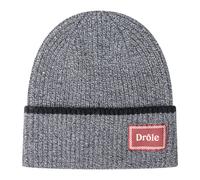 Drole de Monsieur - Ribbed Wool Beanie - Homme - Accessoires - Gris - Taille: ONE Size