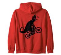 Drôle de Motard Dinosaure sur Moto Tout-Terrain T Rex équitation Moto Sweat à Capuche