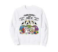 Drôle de Mouette et de Chat ronronnement pour la rentrée Scolaire pré-Maternelle Sweatshirt