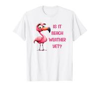 Drôle de Neige d'hiver est-il Encore Temps à la Plage ? T-Shirt