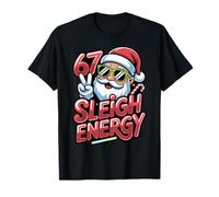 Drôle de Noël 6-7 67 traineau énergie Père Noël Enfants Adolescents garçons T-Shirt