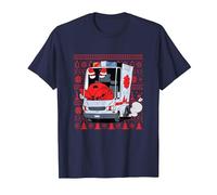 Drôle de Noël Moche et ambulancier en Forme de Crabe | Joyeux Noël d'urgence T-Shirt, Homme, Bleu Marine, 6XL