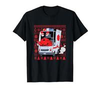 Drôle de Noël Moche et ambulancier en Forme de Crabe | Joyeux Noël d'urgence T-Shirt, Homme, Noir, 6XL