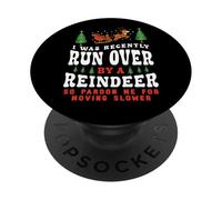 Drôle de Noël Récemment écrasé par Un Renne Qui se déplace PopSockets PopGrip Adhésif