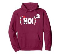 Drôle de Noël Santas Ho Ho Ho ou Ho3 Design 2 Sweat à Capuche, Unisexe pour Adultes, Marron, XL