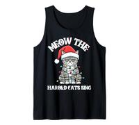 Drôle de Noël Sarcastique méchant Miaou Les Chats Harold chantent Débardeur