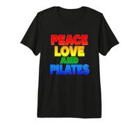 Drôle de Paix, Amour et Pilates Disant Sarcastique T-Shirt Haut de Gamme