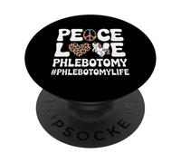 Drôle de Paix, Amour, phlébotomie, Dicton Hippie, Licorne PopSockets PopGrip Adhésif