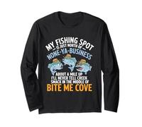 Drôle de pêche spot Bite Me Cove Pêche hilarante pêcheurs Manche Longue