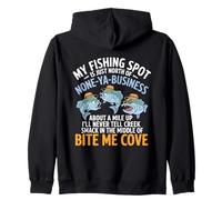 Drôle de pêche spot Bite Me Cove Pêche hilarante pêcheurs Sweat à Capuche