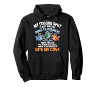 Drôle de pêche spot Bite Me Cove Pêche hilarante pêcheurs Sweat à Capuche
