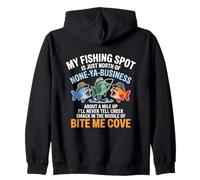 Drôle de pêche spot Bite Me Cove Pêche hilarante pêcheurs Sweat à Capuche