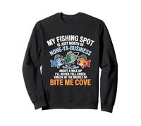 Drôle de pêche spot Bite Me Cove Pêche hilarante pêcheurs Sweatshirt