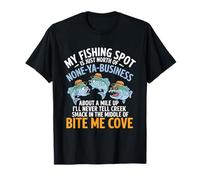 Drôle de pêche spot Bite Me Cove Pêche hilarante pêcheurs T-Shirt
