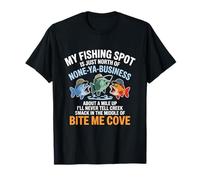 Drôle de pêche spot Bite Me Cove Pêche hilarante pêcheurs T-Shirt