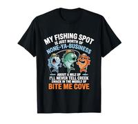 Drôle de pêche spot Bite Me Cove Pêche hilarante pêcheurs T-Shirt